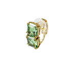 Millenia ear cuff, Green, Gold-tone plated
